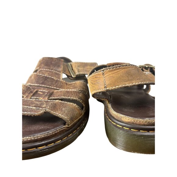 Dr. Martens Brown Leather Fisherman Sandals Mens Size 11 Casual Summer Footwear - Picture 5 of 5